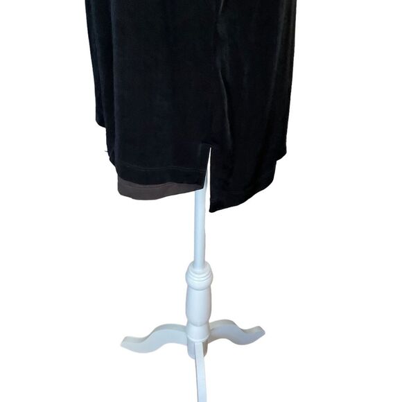 Chico’s Travelers Collection Long Sleeve Black Brown Layered Top Size 3= XL - Picture 7 of 15